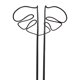 thumbnail image 2 of Enrejado de soporte reutilizable para plantas de interior con forma de Monstera, estaca de soporte portátil para plantas Negro, 2 of 7