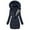 Navy, variant on JURANMO Womens Mid-length Winter Coat Slim Quiled Down Jacket Soft Comfy Fleece Lined Warm Hooded Outwear Deals of the Day Yellow XXL