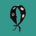 thumbnail image 5 of COMEET Crochet Hairband, Sweet Girls Crochet Flower Headband Sunproof Turban Tie Back Camping Headwrap Teenagers Lovely Hair Kerchief, 5 of 12