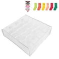 thumbnail image 1 of Socks Storage Bags Socks Organizer Divider Underwear Sock Drawer Organizer Foldable Drawer Socks Divider (White), 1 of 7