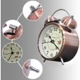 thumbnail image 4 of Reloj despertador clásico con campana, reloj despertador silencioso retro vintage, reloj despertador analógico luminoso para niños y adultos, 4 of 4