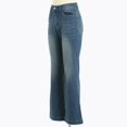 thumbnail image 6 of vigerkar Womens Baggy Wide Leg Casual Jeans Mid Waisted Stretchy Boyfriend Y2K Denim Pants Blue, S, 6 of 9