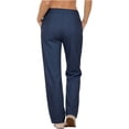 thumbnail image 4 of Yievot Womens Dress Casual Pants Stretchy High Waisted Golf Pant Wide Leg Work Business Trousers with Pockets, 4 of 8