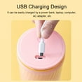 thumbnail image 3 of Yeacher 350mL Portable Juicer Electric Mixer Cup USB Smoothie Blender Shakes Handheld Fruit Vegetable Machine Milkshake Juicer for Outdoor Travel Office Home Baby Food, 3 of 7