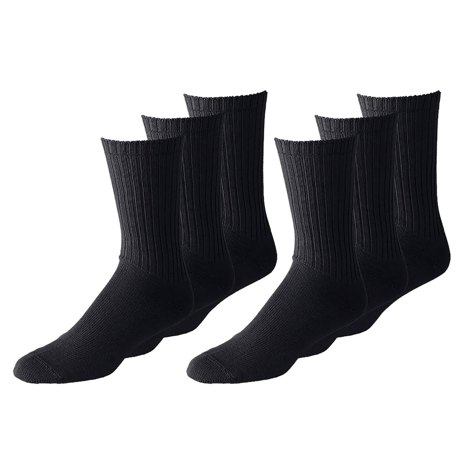 Any Shoe Size 50 Pairs Men or Women Classic and Athletic Crew Socks Bulk Wholesale Packs