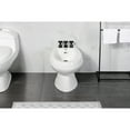 thumbnail image 4 of Kingston Brass KB320BX Metropolitan Three-Handle Bidet Faucet with Brass Pop-Up, Matte Black, 4 of 6