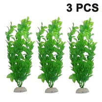 ACDANC 3 Pack Large Aquarium Plants Artificial Plastic Fish Tank Plants Tall Aquarium Accessories Simulation Fake Hydroponic Plants Decoration Ornament for All Fish Household Office