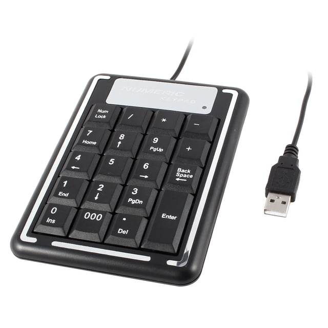 Household Office USB2.0 19 Keys Numeric Code Keypad Keyboard PC Laptop