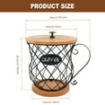 thumbnail image 2 of Coffee Pod Holder with Lid, Large Capacity Black K Cup Holder Organizer for Counter, Coffee Bar Accessories for Pods, Espresso, Capsules, Creamer, 2 of 8