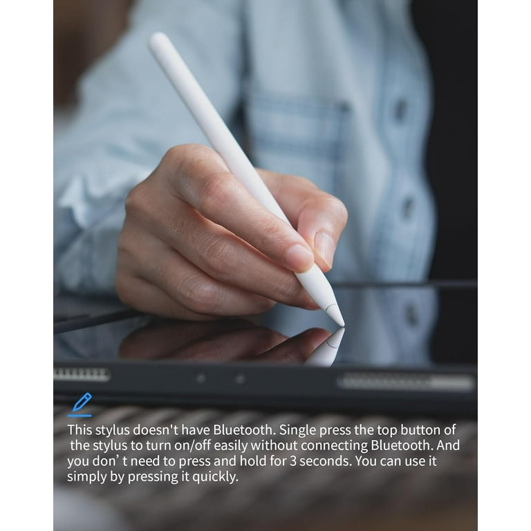 Stylus Pen for Apple with 10X Fast Charge & Palm Rejection Compatible with iPad Pro 11/12.9, iPad 10/9/8/7/6, iPad Mini 5/6, iPad Air 3/4/5