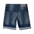 thumbnail image 6 of CULTURA AZURE  Big Boy's Roll-Up Denim Shorts 2-Pack, Medium Blue/Tint, 14, 6 of 8