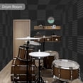 thumbnail image 7 of Acoustic Foam Panels Wedges 24 Pack Acoustic Panels 1 x 12 x 12inch Studio Sound Absorbing Tiles Recording Ceiling, 7 of 7