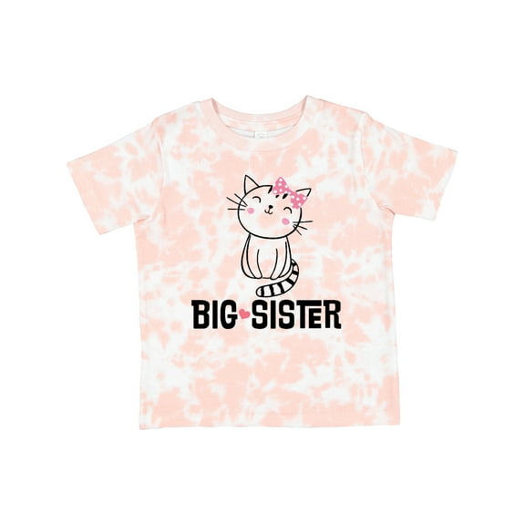 Inktastic Big Sister Girl Cat Girls Toddler T-Shirt