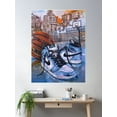 thumbnail image 2 of Nike Air Jordan 1 Basketball Uni Blue Poster Wall Art, Modern Wall Decor, 12x18 UNFRAMED, 2 of 3
