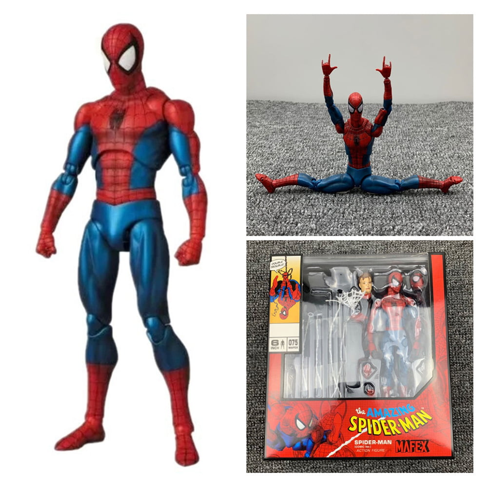 6Pcs Different Spiderman Styles Collection Mini Figures Amazing Spider Man Toys 