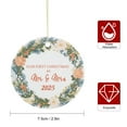 thumbnail image 5 of KuphiL10C First Christmas Ceramic Ornaments for Couples, Just Married, Our First Christmas as Mr Mrs Ornaments 2025, Christmas Tree Decorations, Wedding Gifts, 5 of 6