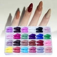 thumbnail image 2 of Uñas: parches completos, parches de media uña, estilo francés; aptos para mujeres embarazadas; parches de gel inodoros; duración de 14 días; uñas cortas hechas a mano; set de uñas, 2 of 6