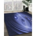thumbnail image 3 of Ahgly Company Machine Washable Indoor Rectangle Transitional Night Blue Area Rugs, 6' x 9', 3 of 7