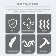 thumbnail image 4 of DEEPCRAFF 1 Set Car Jack Rubber Pad Practical Support for Personal Users, 4 of 8