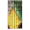 thumbnail image 1 of ABPHQTO Cortina de ducha tribal con remolino en espiral cuadrado geométrico Cortina de ducha impermeable 90x180 cm, 1 of 2