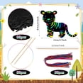 thumbnail image 3 of Tarjetas de rascar redondas y divertidas para rascar con forma de safari en la jungla, 80 unidades, 3 of 7