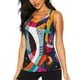 thumbnail image 1 of Fotbe Abstract Jazz Instrumental Blusas Sin Mangas para Mujer – Estilo Casual, Corte Suelto, Slim-Fit, Cuello Redondo Deportivo, Tops de Verano para Gimnasio y Yoga-Medium, 1 of 7