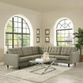 thumbnail image 2 of Modway Empress 3-Piece Fabric Sectional Sofa Set, Multiple Colors, 2 of 5