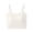 White, variant on Xijirk Women Square Neck Thin Strap Camisole Integrated Chest Pad Short Cut Length for Outdoor Group Activities Friend Social Moments Daily Casual Outfits,Beige,L