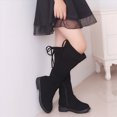 thumbnail image 2 of KPOPLK Girls Knee High Boots Side Zipper Tall Riding Boots Fall Winter Dress Shoes for Toddler Little Kid Big Kid(3,Black), 2 of 8