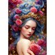 thumbnail image 1 of Cuadros Decorativos Bordado completo Hilo de algodón ecológico 11CT Impreso Fairy Girl Kit de punto de cruz (3) Wdftyju de costura negro 4 estilos, 1 of 9