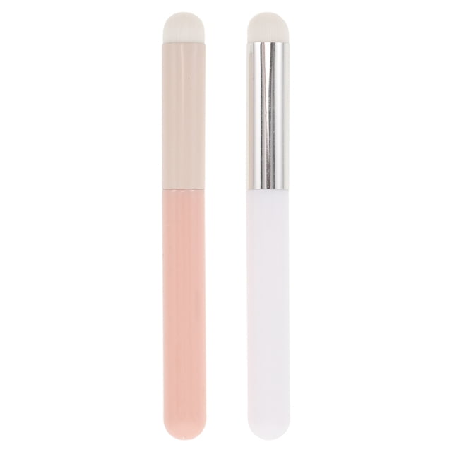 SEWCHICS 2Pcs Lip Glaze Brush Set with Comfortable Soft Material for Accurate Lip Product Use