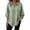 *Mint Green, variant on ClodeEU Women's Collar V Neck Batwing 3/4 Dolman Sleeve Blouse,Solid Curved Hem Casual Loose Shirt Top Black,Women's Plus L
