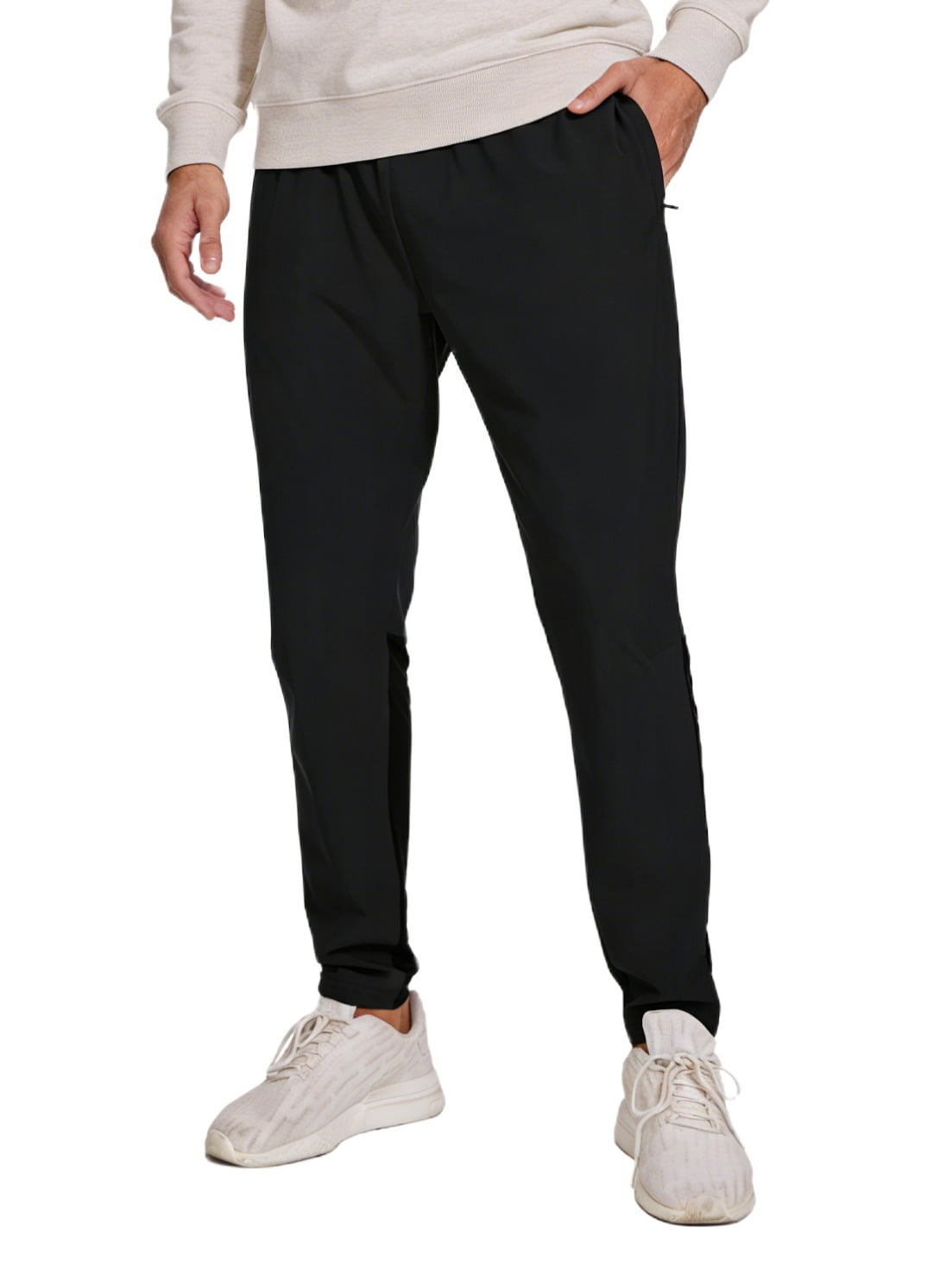 Layer 8 Men's Qwick Dry 4-Way Stretch Athletic Knit Pant w/ Zip