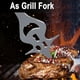 thumbnail image 3 of Tenedor para Barbacoa 6 en 1, Acero Inoxidable, Multifuncional, Dos PúAs, Frutas, Verduras, Carne, Barbacoa, Parrilla, Campamento al Aire Libre B, 3 of 5