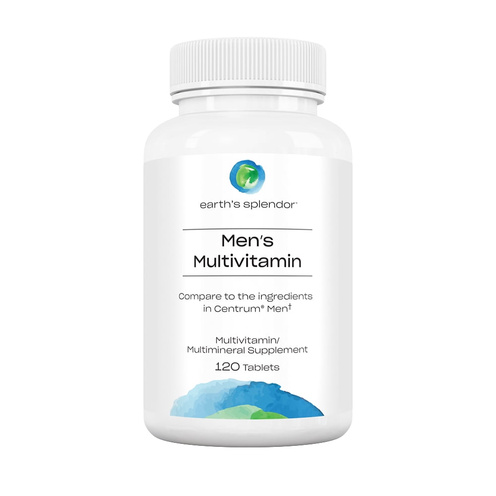 Earth's Splendor Men's Multivitamins, 120 IU Chewable Tablets, 120 Count