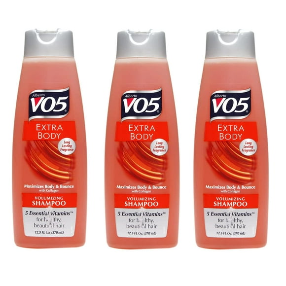 Champú Extra Body Voluminizador Alberto VO5 375 ml (paquete de 3)