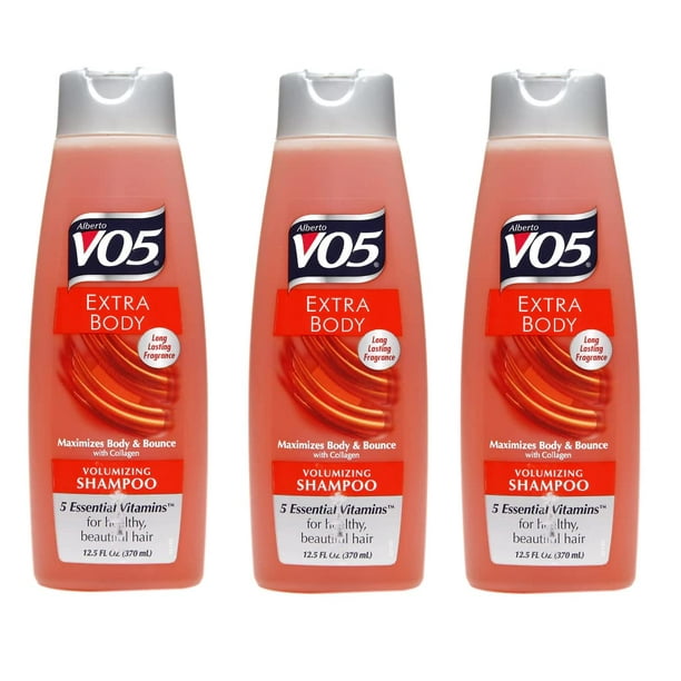 Champú Extra Body Voluminizador Alberto VO5 375 ml (paquete de 3)
