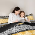 thumbnail image 5 of Feelyou Hippie Boho Damask Full Size Comforter Sets, Retro Bohemian Bedding Sets, 3 Pieces, 5 of 8