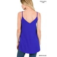 thumbnail image 6 of Zenana Women & Plus Front and Back Reversible Spaghetti Strap Flowy Cami Tank Tops, 6 of 6