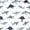 White Blue 05, variant on Feelyou Cartoon Ink Shark Twin Sheet Sets for Men Boys, Line Art Animal Bedding, Blue White, 3pcs