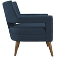 thumbnail image 2 of LexMod Sheer Fabric Armchair, Azure, 2 of 4