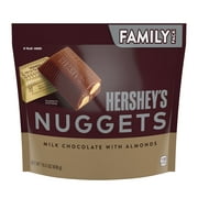 Hershey's Nuggets Milk Chocolate with Almonds Candy, Family Pack 15.5 oz