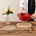 thumbnail image 7 of SKYSONIC Coffee Cups Coffee Grinders Coffe Bean Trivet Pot Holder Set of Potholders for Kitchens 100% Cotton Thread Weave Trivets Kitchen Trivet for Table Countertop Protector Hot Pads Pans Mats, 7 of 7