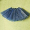 thumbnail image 2 of NIEWTR Toddler Girl Tutu Skirt with Ribbon Accents Tulle Party Skirt for Family Events(Navy,3-8 Years), 2 of 4