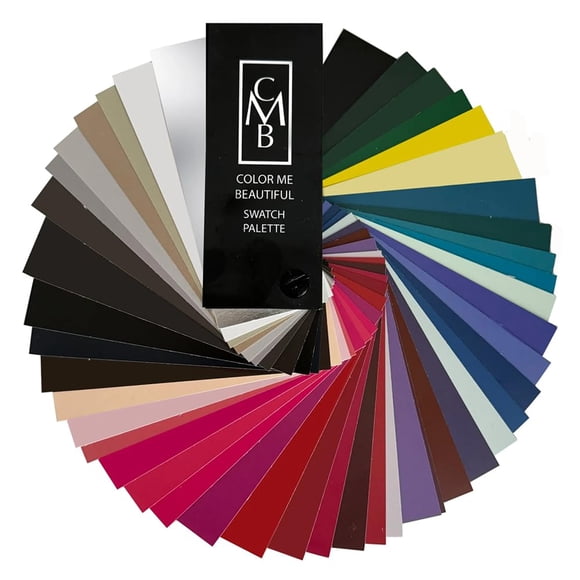 Winter Swatch Fan de Color Me Hermosa guía de colores personalizada para seleccionar ropa Maquillaje y accesorios Portátil y compacto 48 chips personalizados combinados