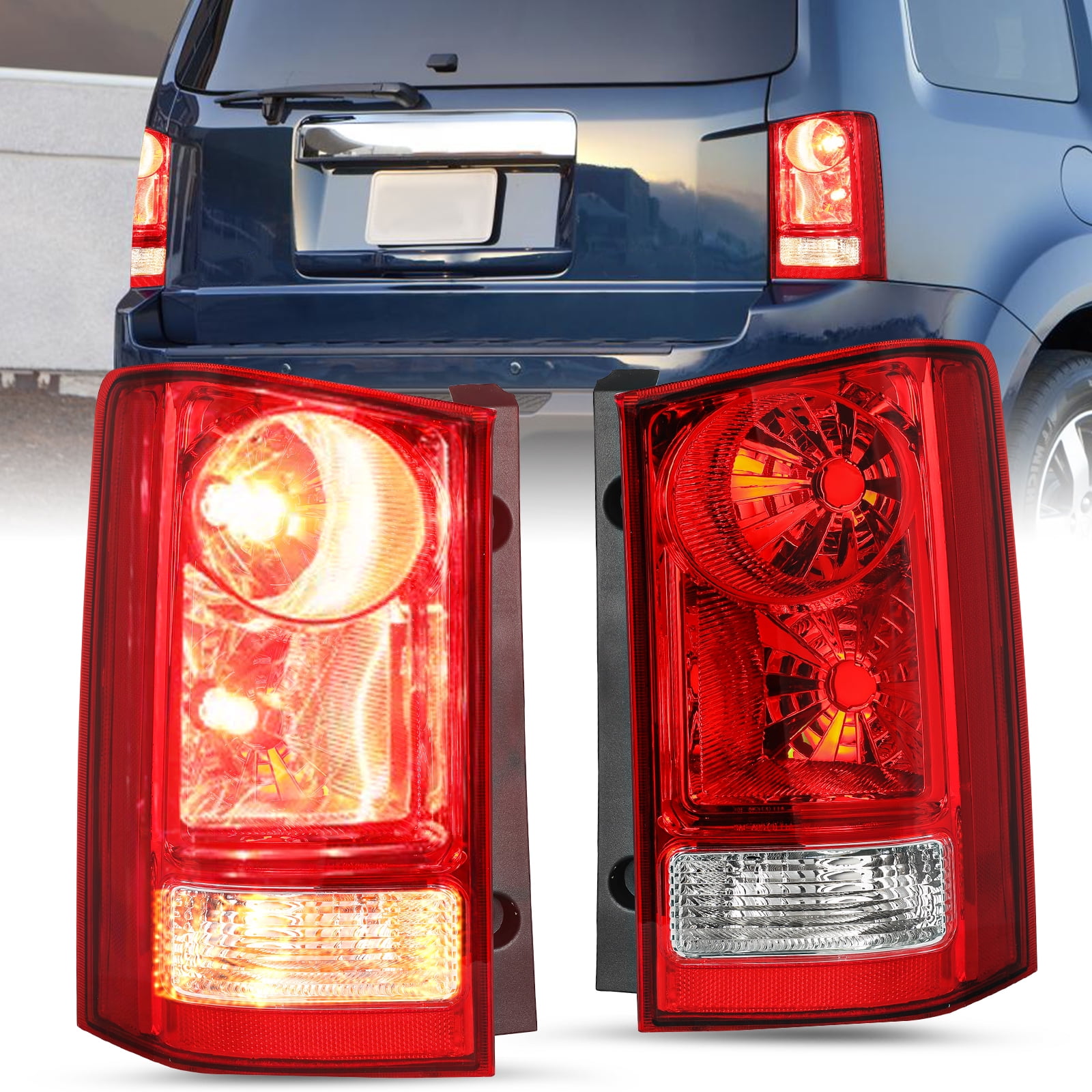For 2009-2015 Honda Pilot Factory Tail Lights Assembly Rear Brake Taillamps L+R