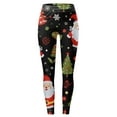 thumbnail image 3 of Christmas Leggings for Women 2025 High Waisted Festive Graphic Stretchy Tights Holiday Yoga Pants, 3 of 5