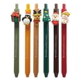 thumbnail image 4 of WMGHA Retractable Christmas Theme Gel Pens Black Ink Cartoon Xmas Tree Bear Snowman Reindeer Santa Claus Elk Christmas Hat for SchoolParty Home Decoration, 4 of 9