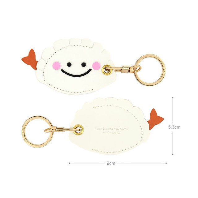 Llavero con funda de cuero con tarjeta de acceso de dibujos animados, llavero creativo y lindo para niña, bolso colgante, regalo personalizado