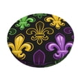 thumbnail image 2 of Lsque Mardi Gras1 Round Bar chair cushion covers Velvet Fabric Premium Comfort Protects from Scratches and Stains for 14-17 Inch Chair- 14 inch, 2 of 7